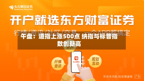 午盘：道指上涨500点 纳指与标普指数创新高