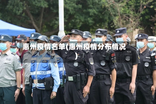 惠州疫情名单(惠州疫情分布情况)